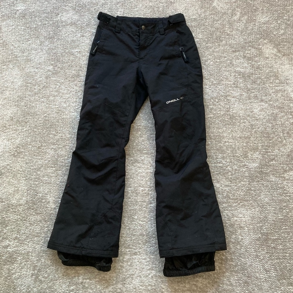 O’Neill Kids Snow Pants Size 8 Black Hyperdry Waterproof Ski Snowboard Winter